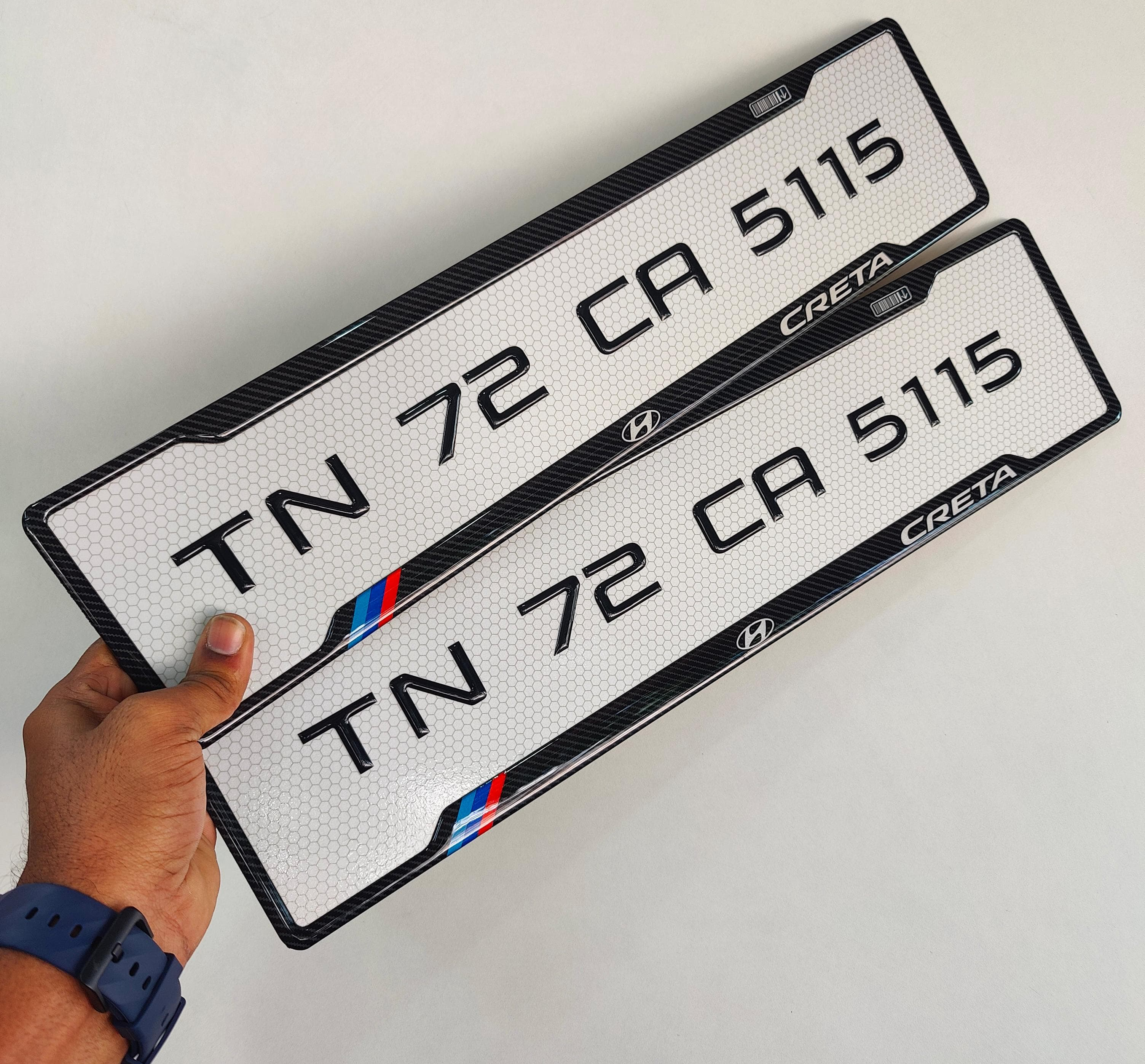 order Premium 3D gel car number plate India with stylish VIP registration design